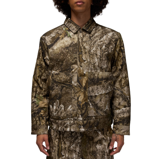 Nike Jordan Flight Chicago Realtree Jacket Medium Olive/Sail HV0649-222