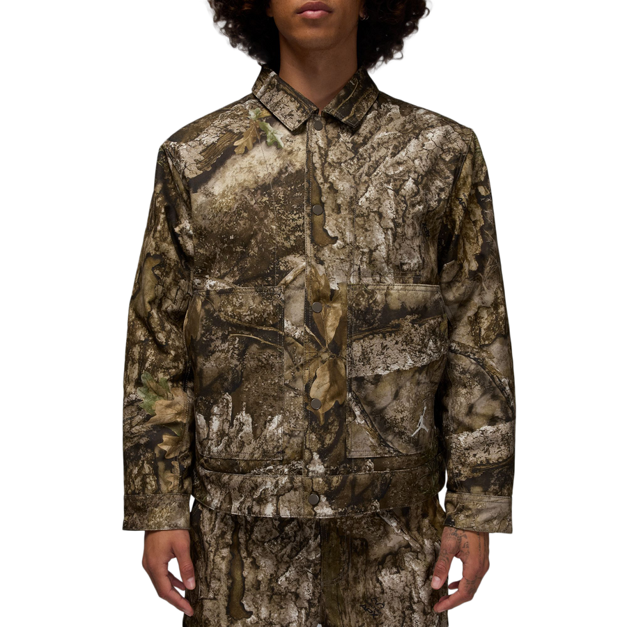 Nike Jordan Flight Chicago Realtree Jacket Medium Olive/Sail HV0649-222