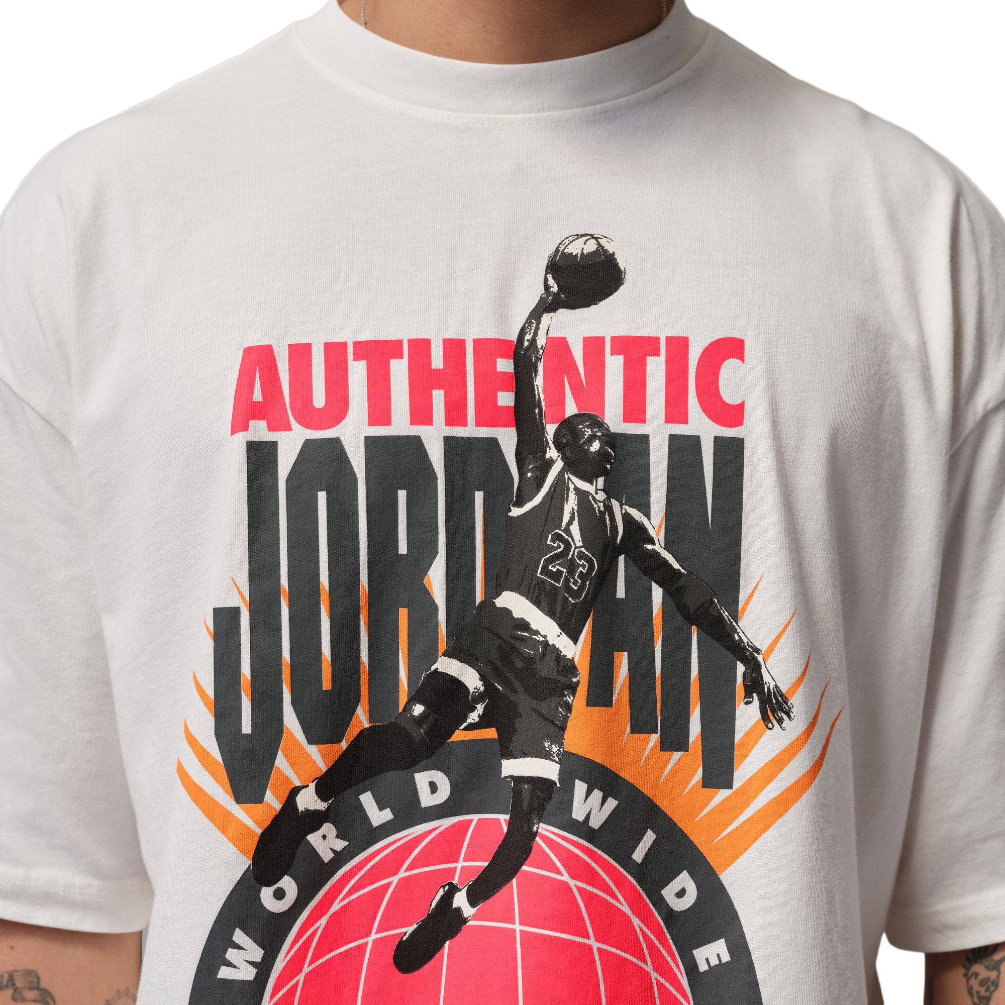 Nike Jordan Oversized Reissue T-Shirt Sail/Infrared 23 IF3016-133