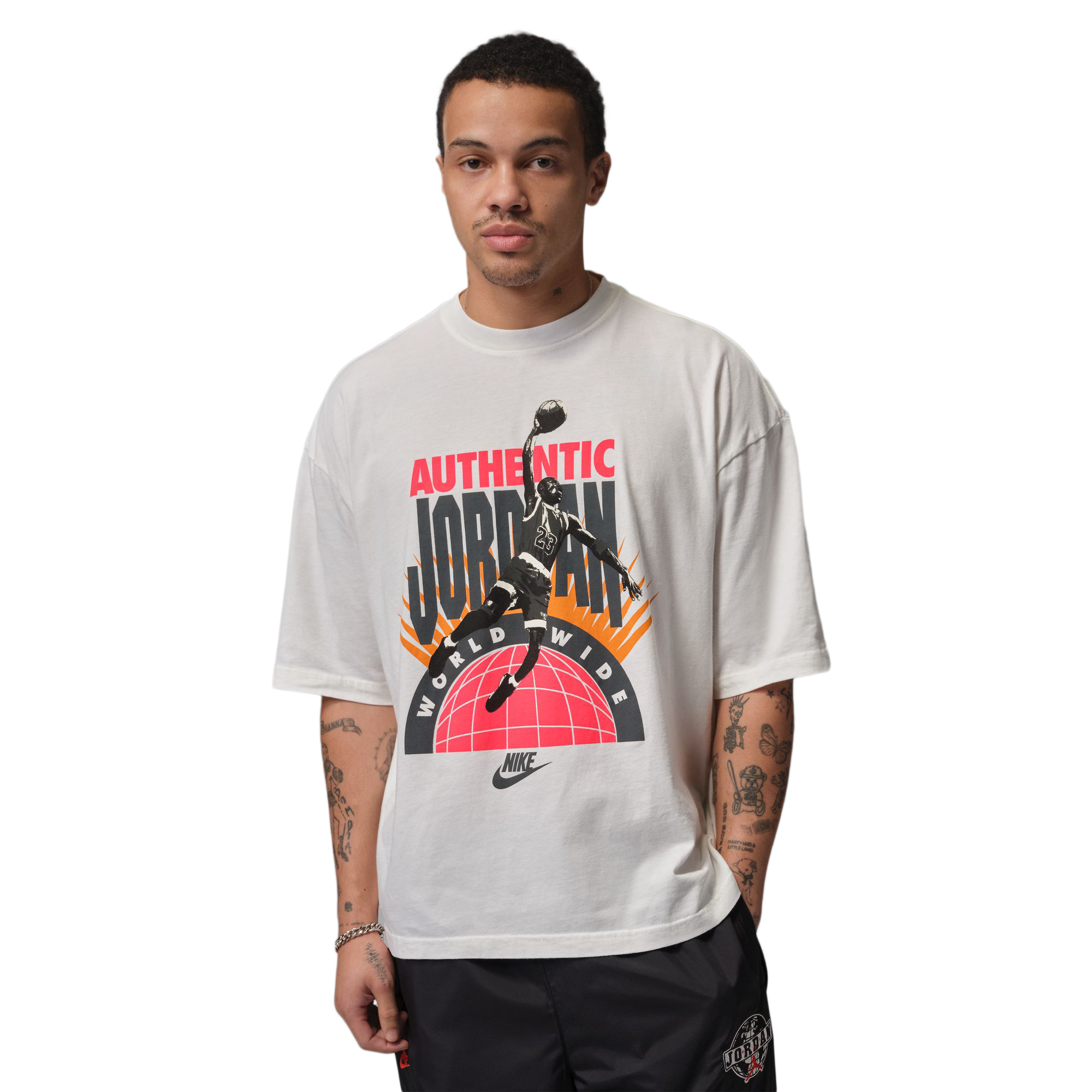 Nike Jordan Oversized Reissue T-Shirt Sail/Infrared 23 IF3016-133