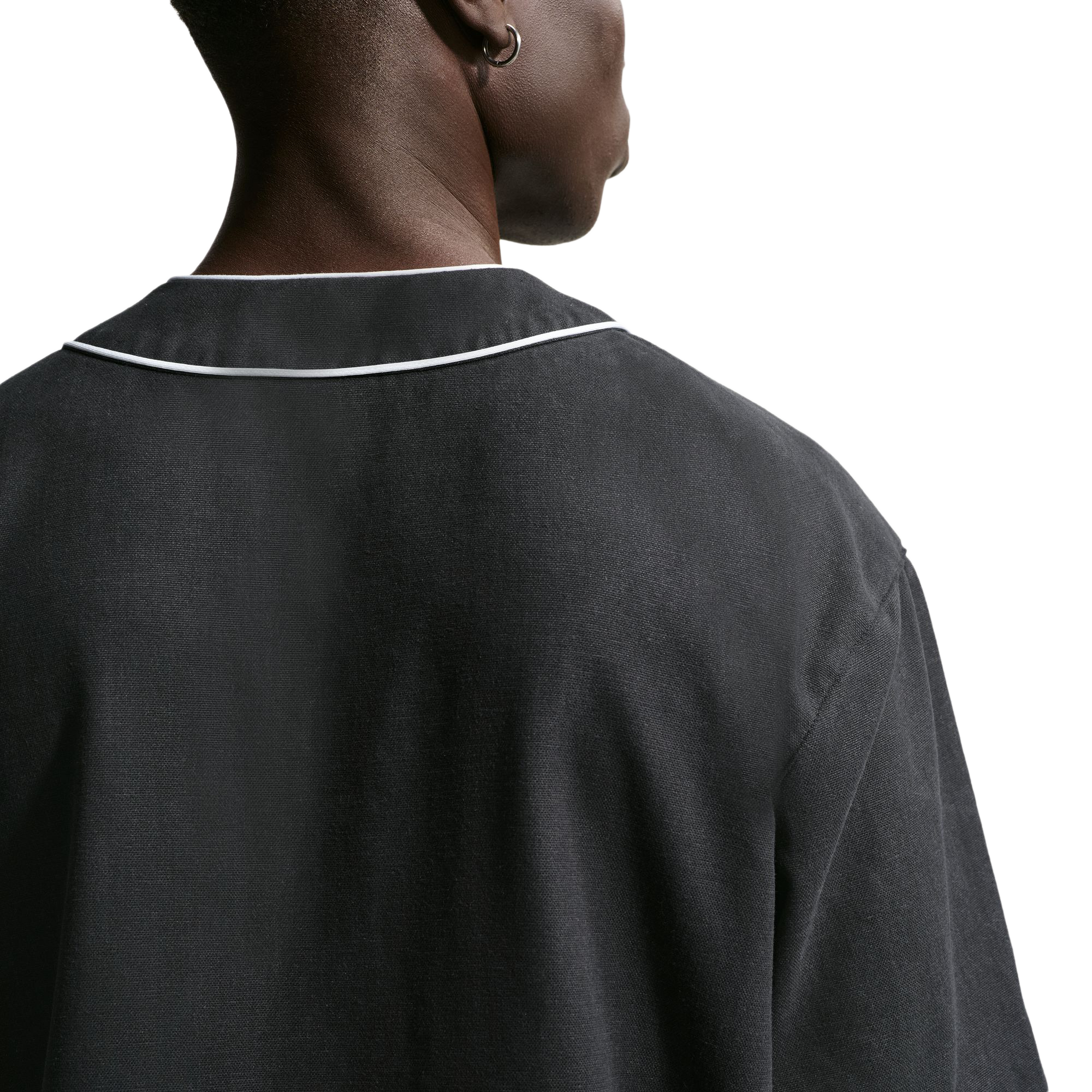 Nike Life Short Sleeve Vintage Sport Top Black/White/White IF2229-010