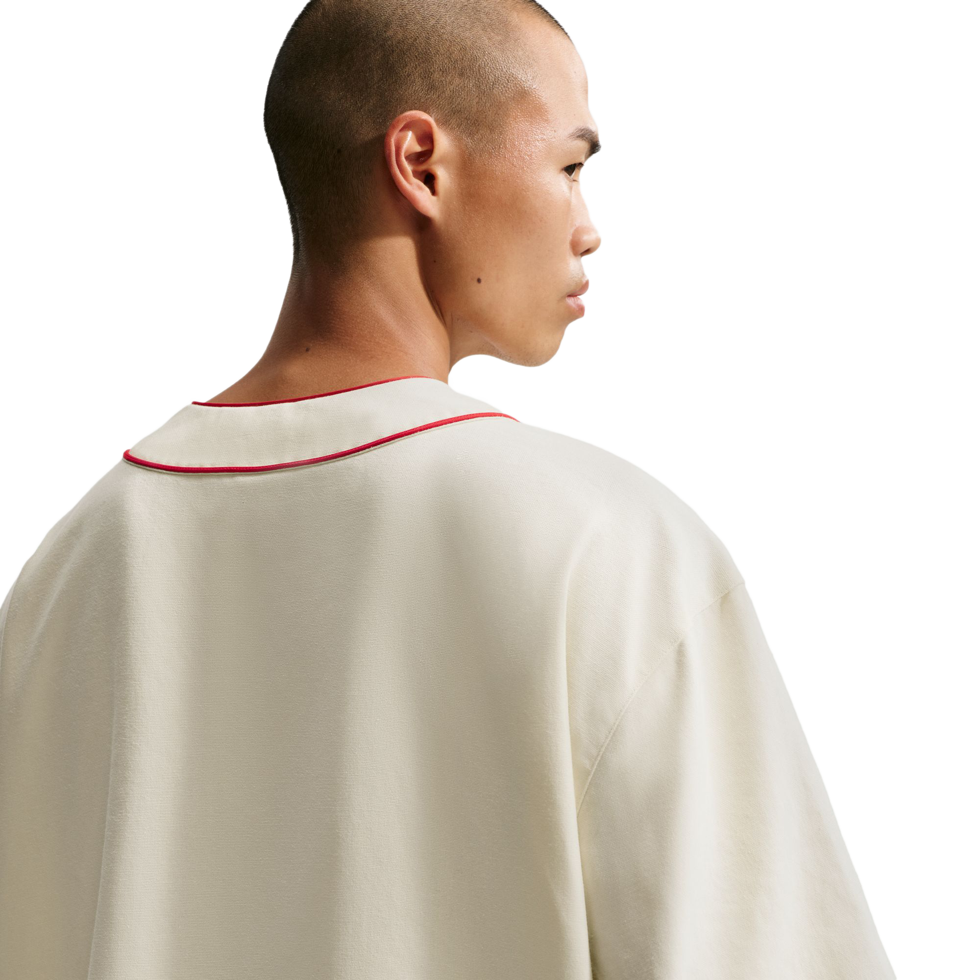 Nike Life Short Sleeve Vintage Sport Top Coconut Milk/U Red/Black IF2229-113