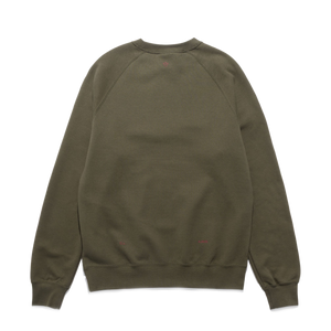 Nike NOCTA Men's Fleece CS Crew Cargo Khaki/Team Red FN8160-325