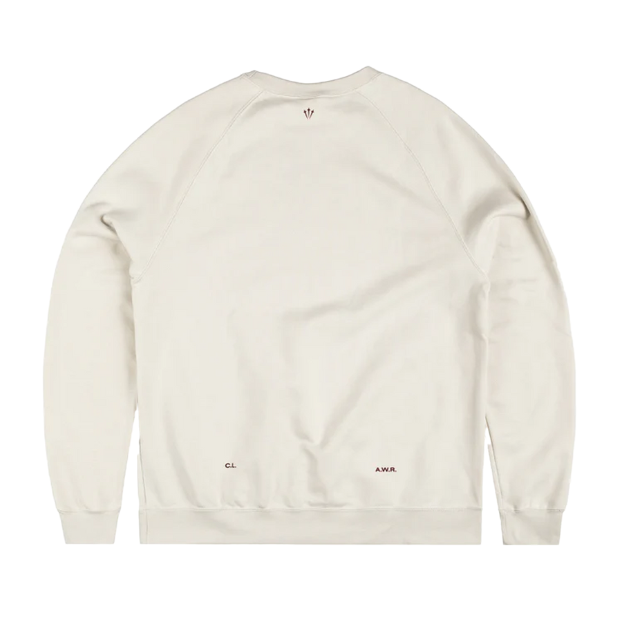 Nike NOCTA Men's Fleece CS Crew Lt Orewood Brn/Team Red FN8160-104