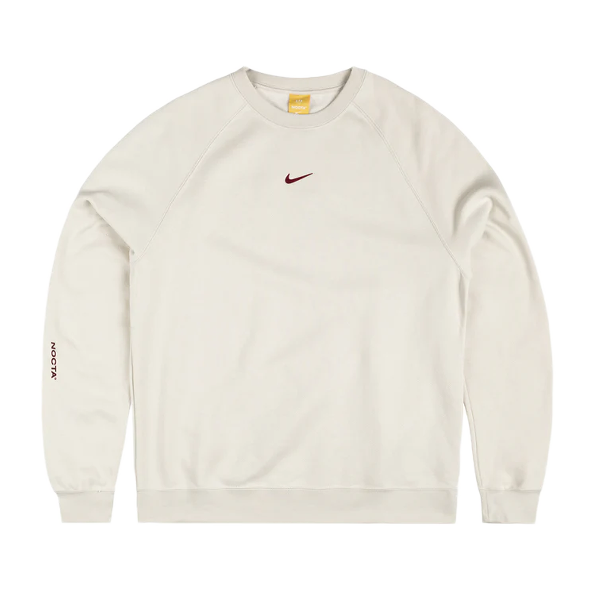 Nike NOCTA Men's Fleece CS Crew Lt Orewood Brn/Team Red FN8160-104