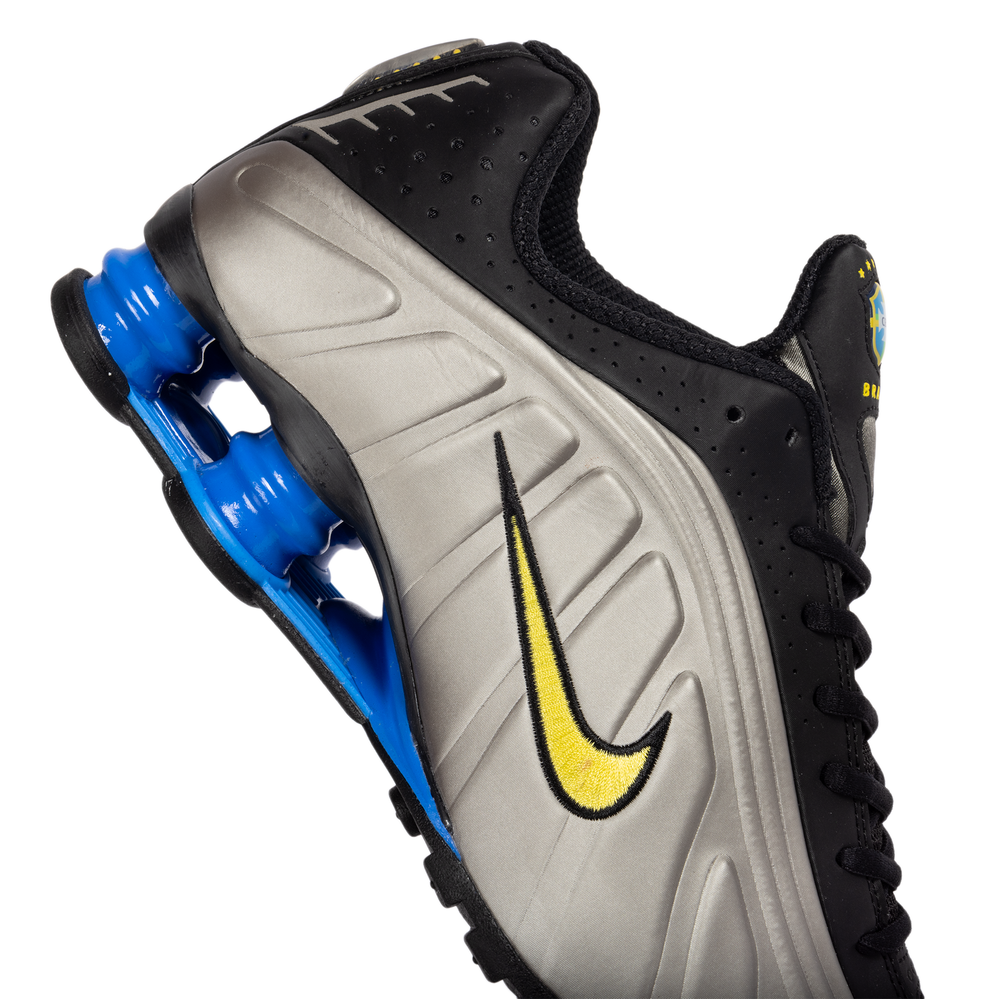 Nike Shox R4 Black/Canary/Mtlc Pewter/Lt Photo Blue IO8134-001