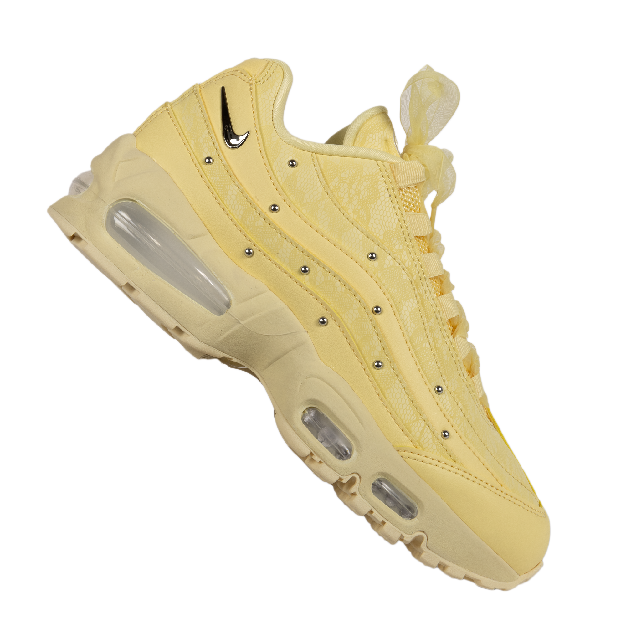 Nike Women's Air Max 95 Slim Soft Yellow/Metallic Silver/Alabaster IQ3444-722