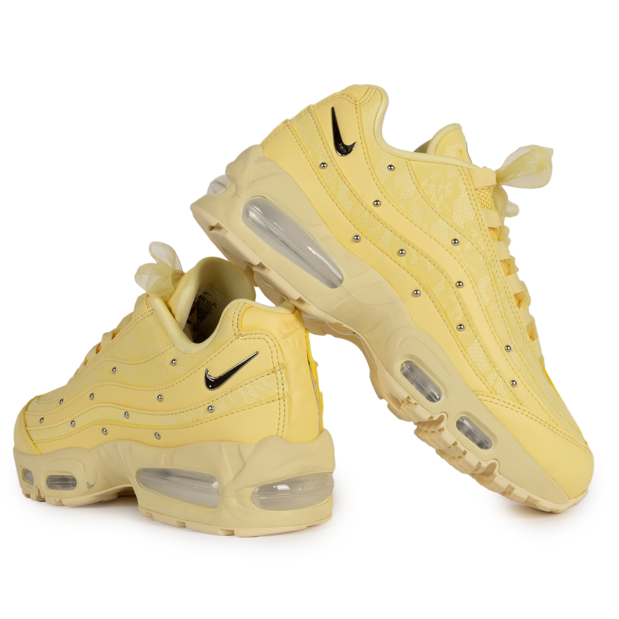 Nike Women's Air Max 95 Slim Soft Yellow/Metallic Silver/Alabaster IQ3444-722