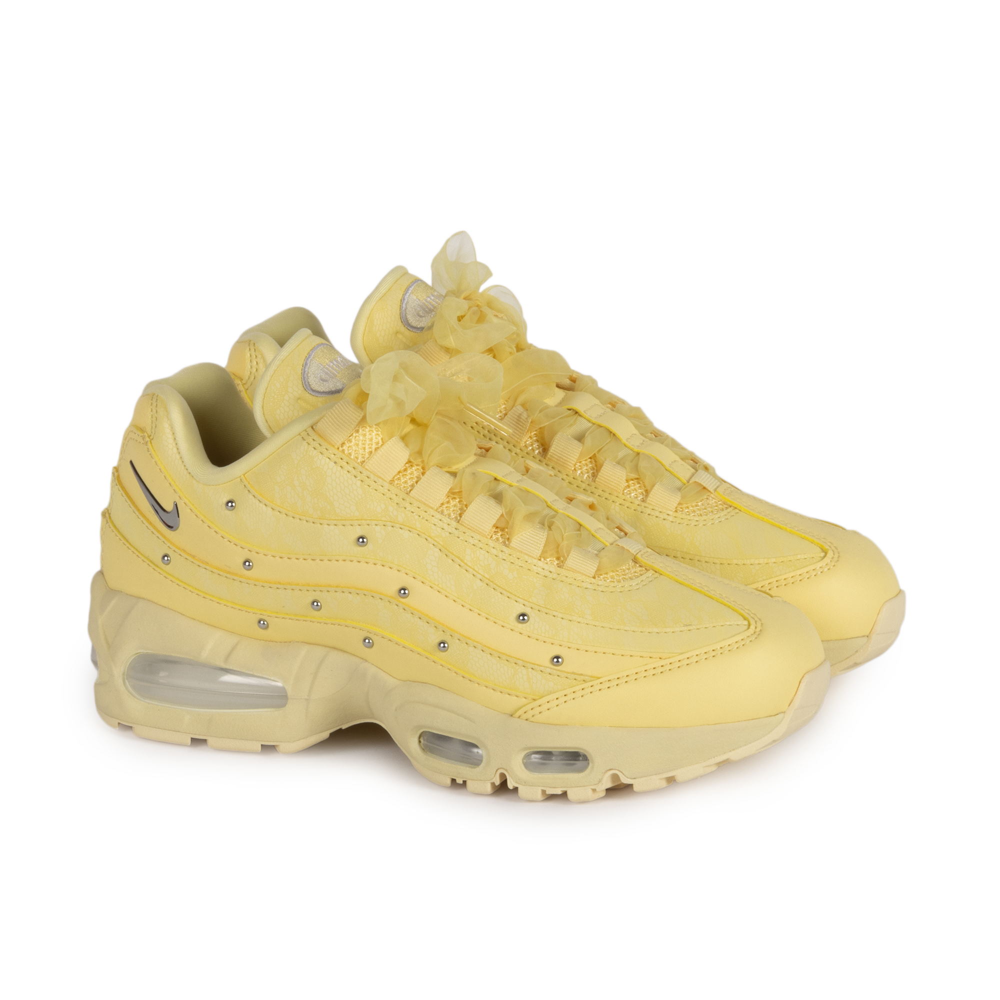 Nike Women's Air Max 95 Slim Soft Yellow/Metallic Silver/Alabaster IQ3444-722
