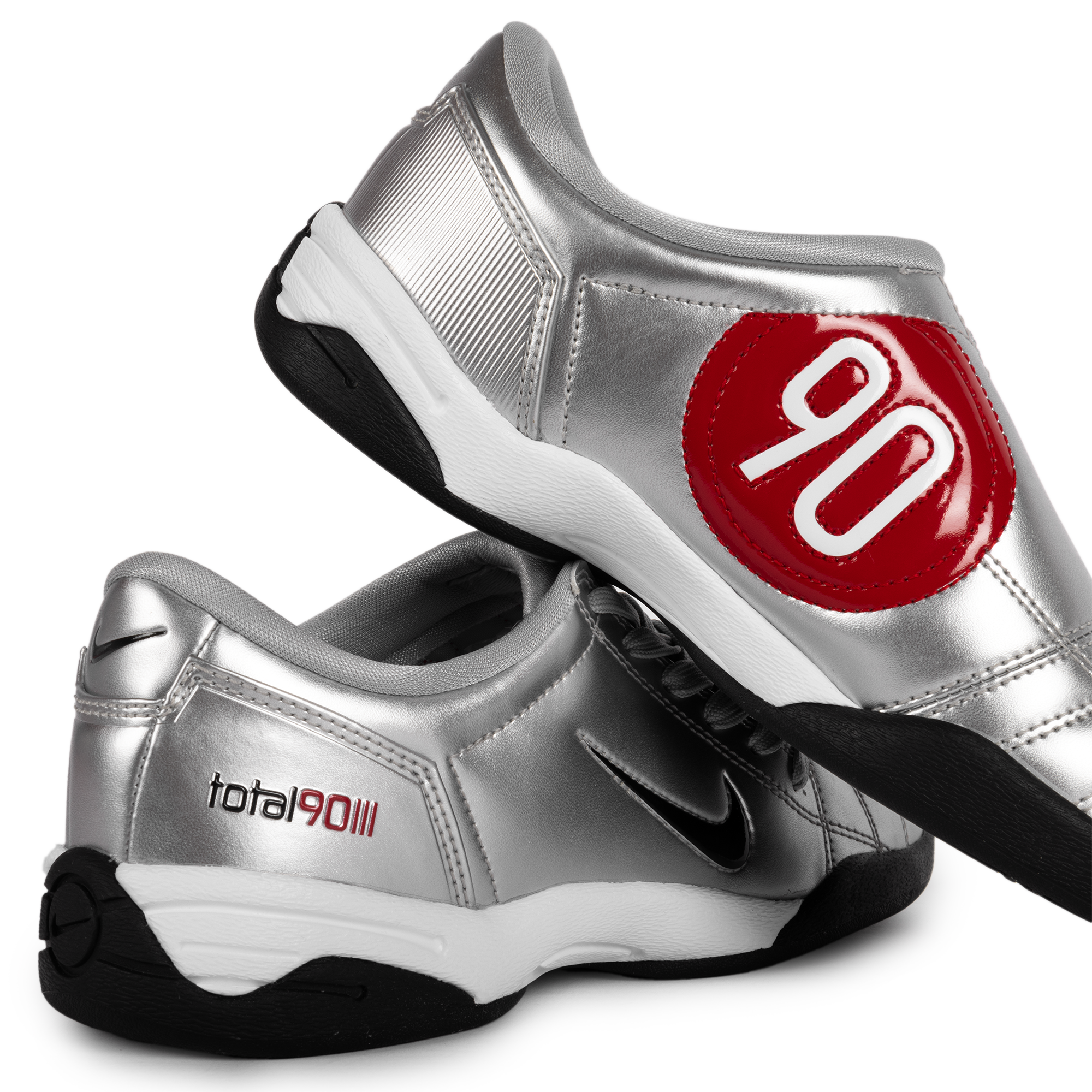 Nike Women's Total 90 Metallic Silver/Black/University Red IM7595-001