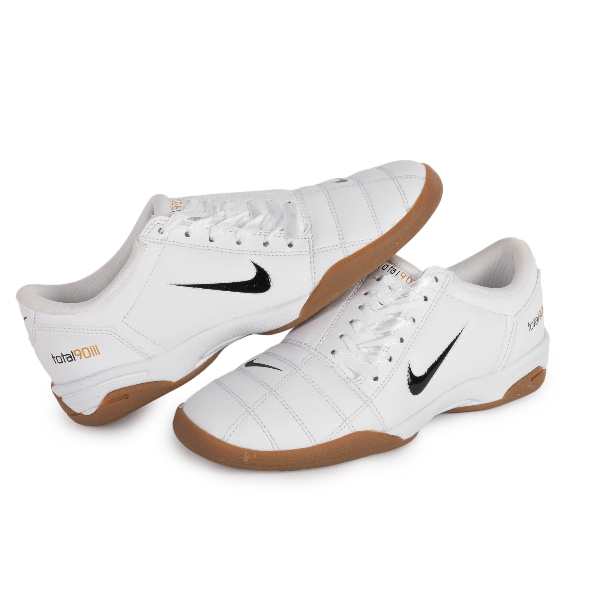 Nike Women's Total 90 White/Black/Gum Med Brown/Metallic Gold IO2387-100