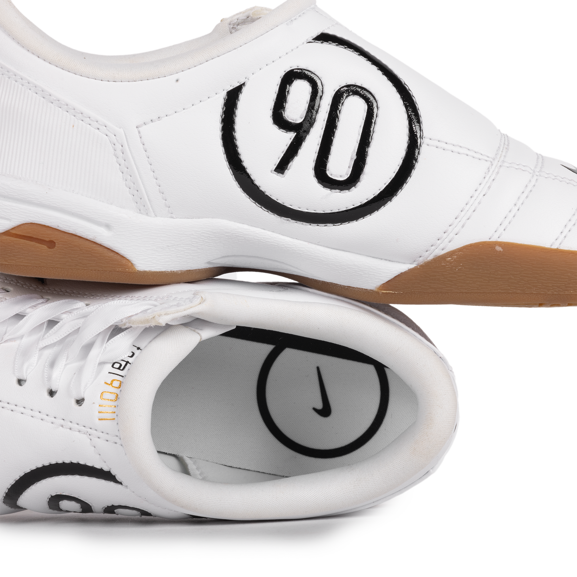 Nike Women's Total 90 White/Black/Gum Med Brown/Metallic Gold IO2387-100