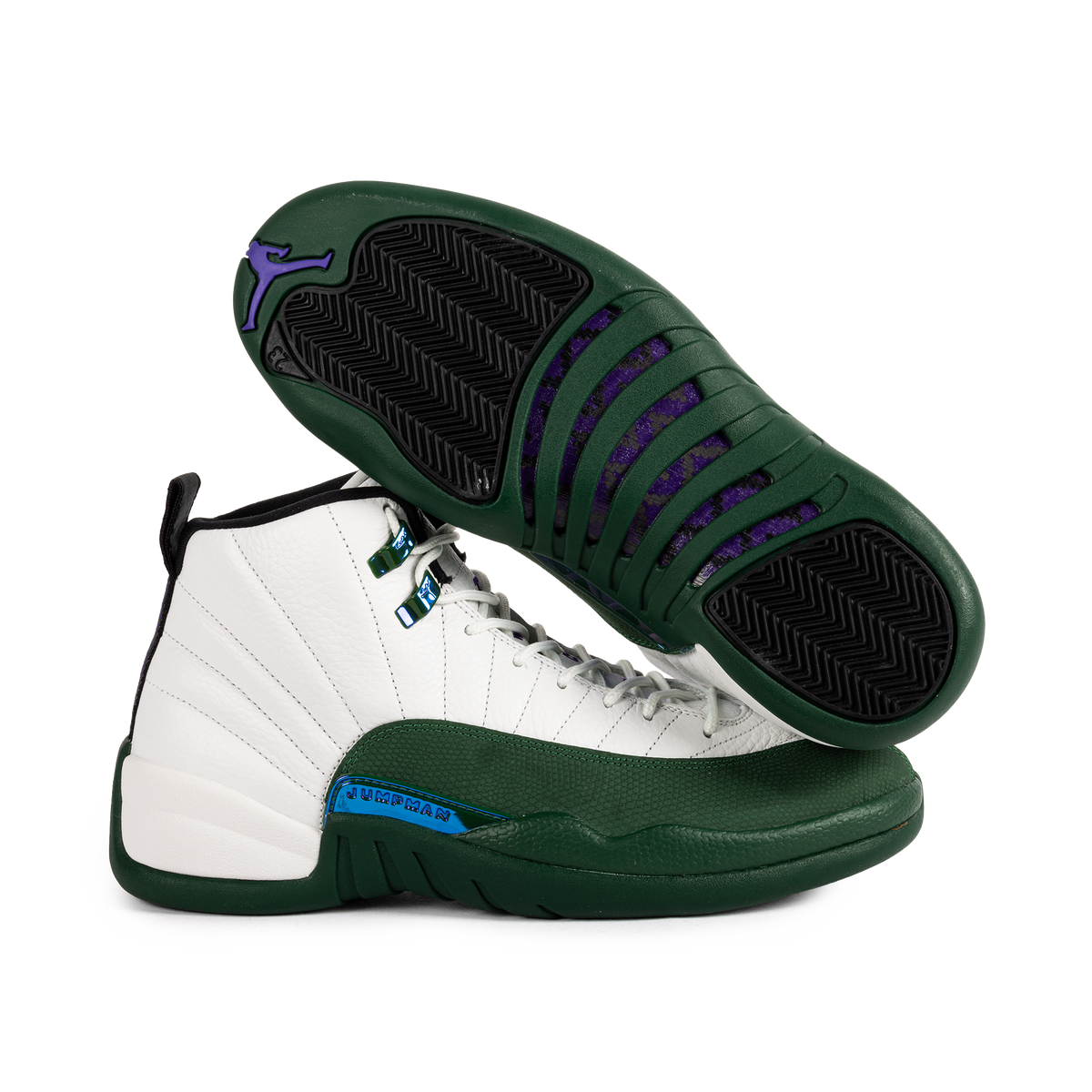 Nike Air Jordan 12 Retro "Idols Become Rivals" Summit White/Gorge Green/Fierce Purple CT8013-103
