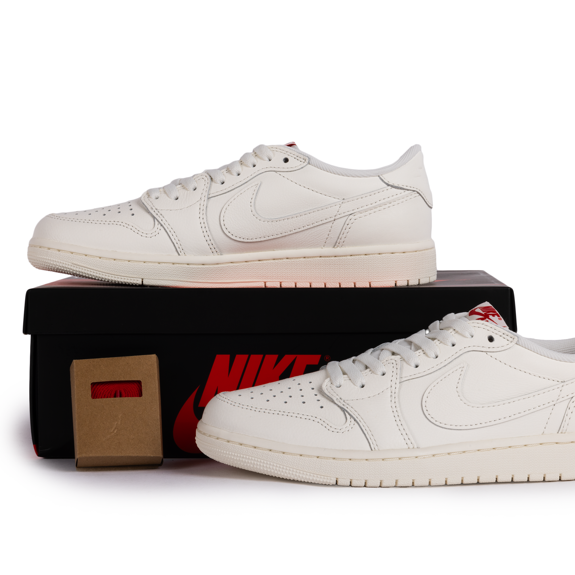 Nike Air Jordan 1 Retro Low Sail/Sail/University Red HQ6998-100