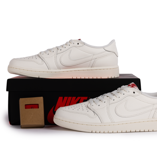 Nike Air Jordan 1 Retro Low Sail/Sail/University Red HQ6998-100