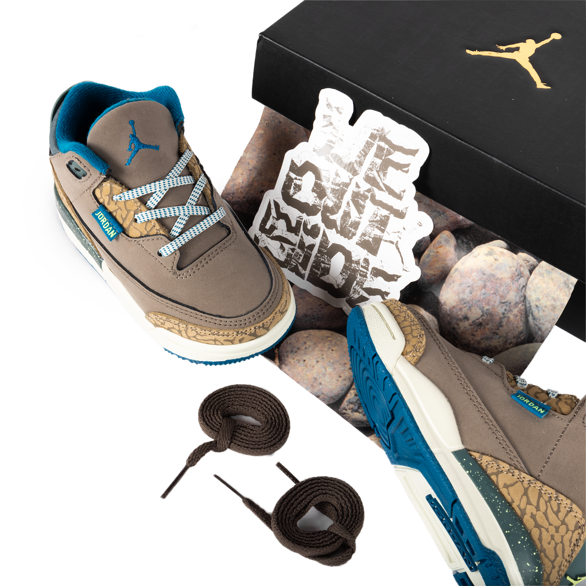 Nike Jordan 3 Retro (TD) Olive Grey/Green Abyss/Khaki/Sea Glass IB7065-001