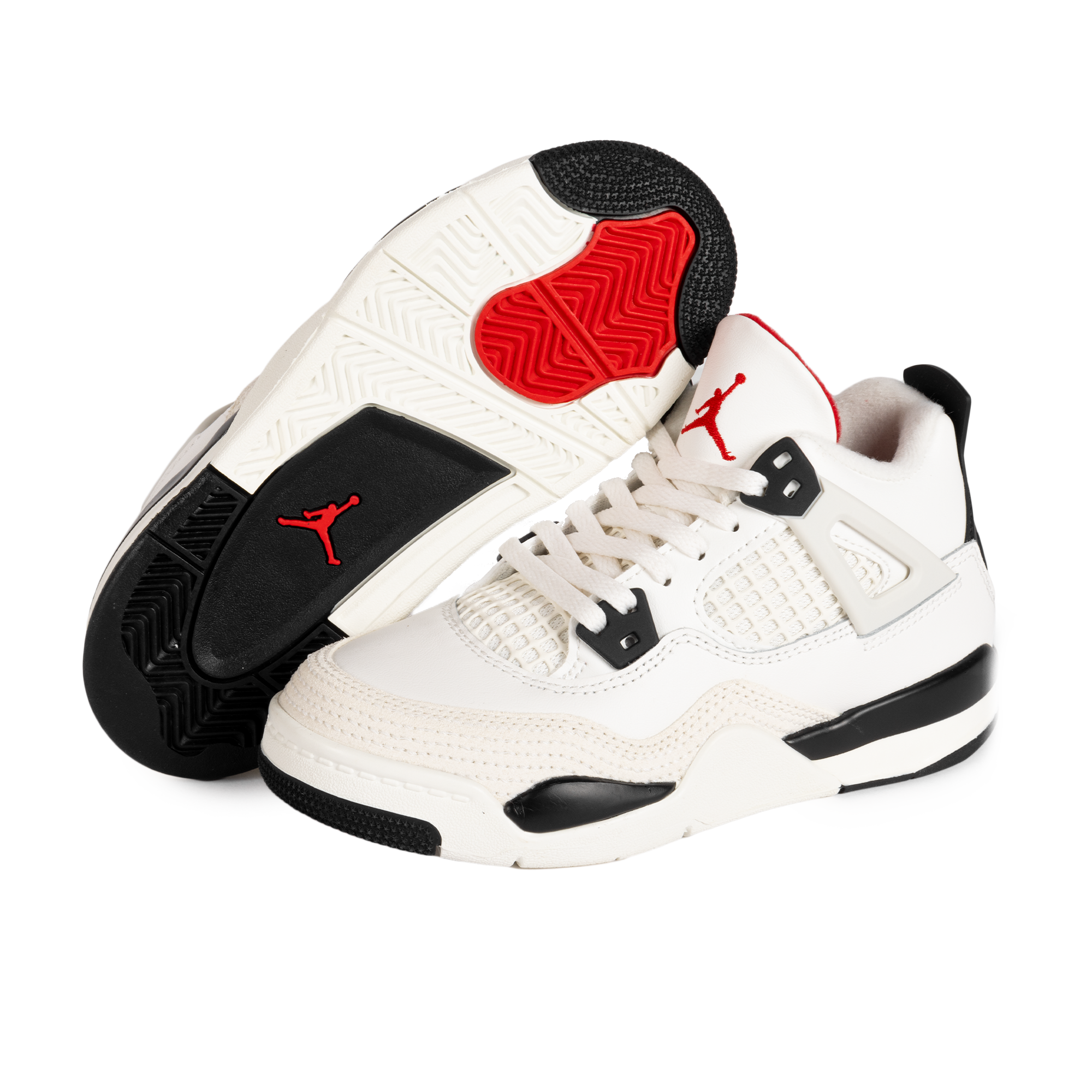 Nike Jordan 4 Retro OG FC (PS) Sail/Black/University Red IM4028-100