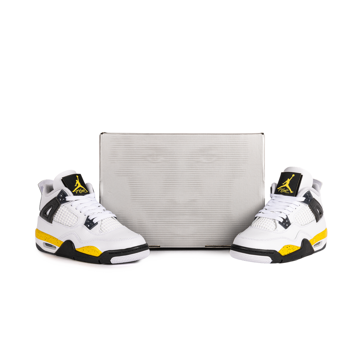 Nike Air Jordan 4 Retro "Tour Yellow" (GS) White/Tour Yellow/Dark Blue Grey/Black 408452-102