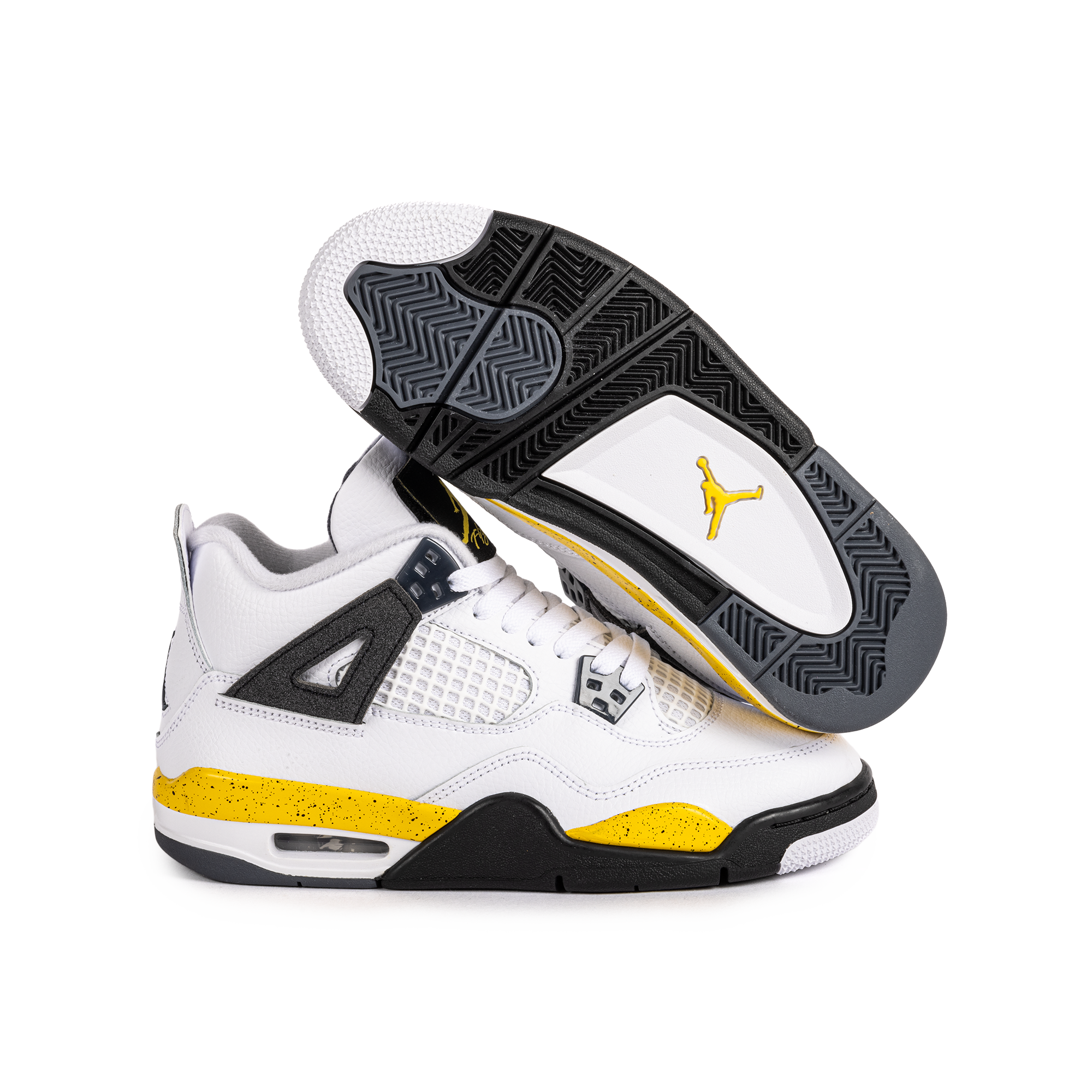 Nike Air Jordan 4 Retro "Tour Yellow" (GS) White/Tour Yellow/Dark Blue Grey/Black 408452-102