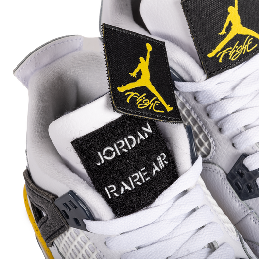 Nike Air Jordan 4 Retro "Tour Yellow" (GS) White/Tour Yellow/Dark Blue Grey/Black 408452-102