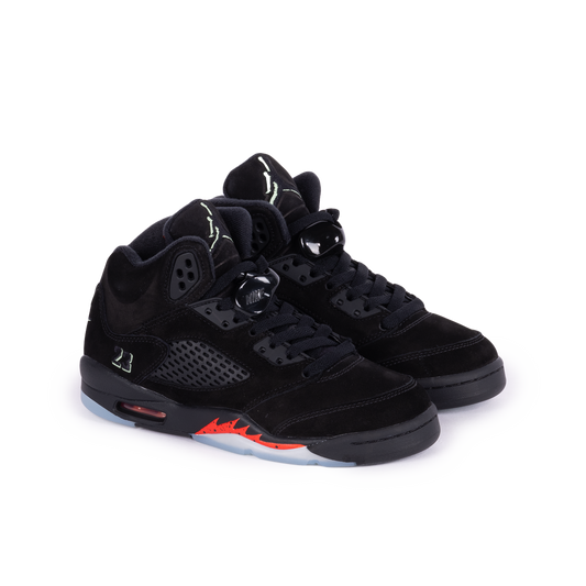 Nike Air Jordan 5 Retro "Halloween" (GS) Black/Black/Picante Red/Glow N The Dark HQ7980-001