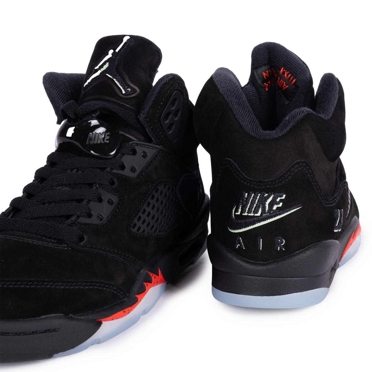 Nike Air Jordan 5 Retro "Halloween" (GS) Black/Black/Picante Red/Glow N The Dark HQ7980-001