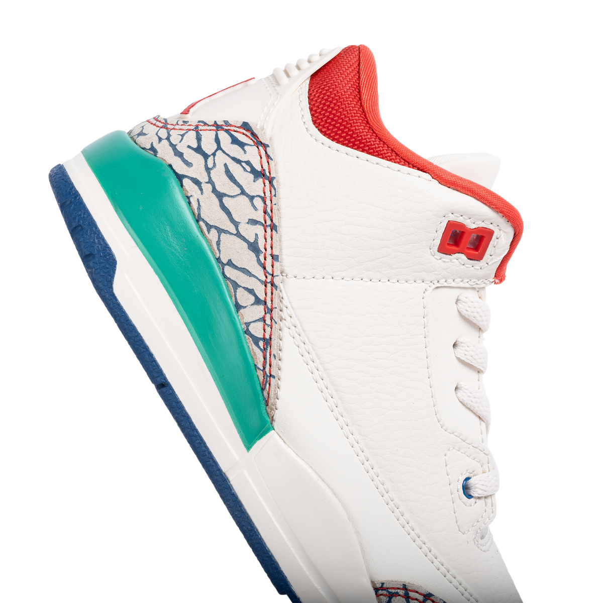 Nike Jordan 3 Retro "Play Your Way" (PS) Chalk/Track Red/T Blue/Kinetic Green IO2074-100