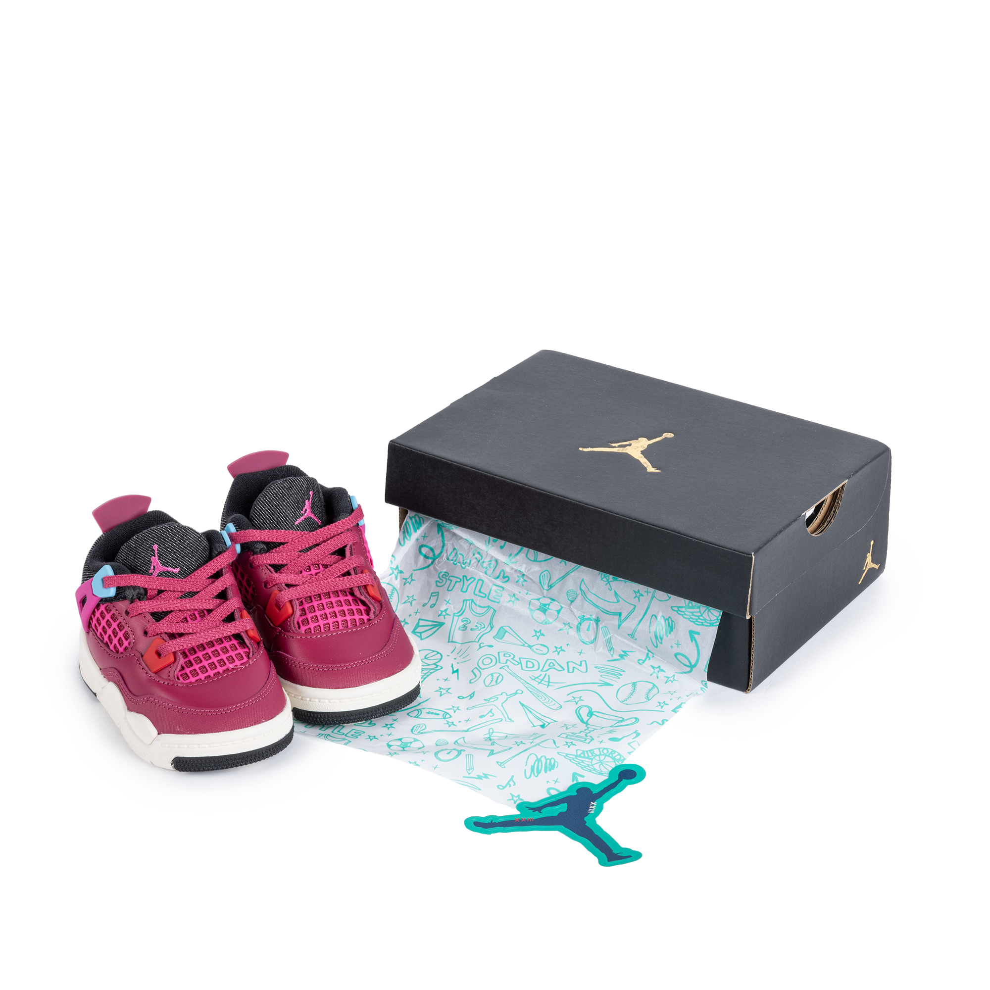 Nike Jordan 4 Retro "She's A Star" (TD) Sweet Beet/Multi/Color IO2830-600