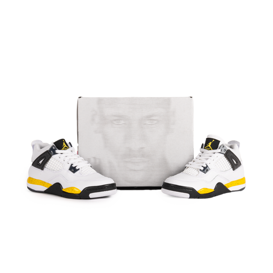 Nike Jordan 4 Retro "Tour Yellow" (PS) White/Tour Yellow/Dark Blue Grey/Black BQ7669-102