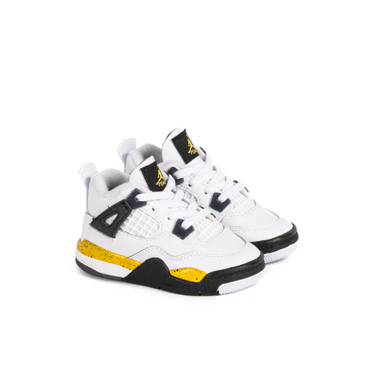 Nike Jordan 4 Retro "Tour Yellow" (TD) White/Tour Yellow/Dark Blue Grey/Black BQ7670-102
