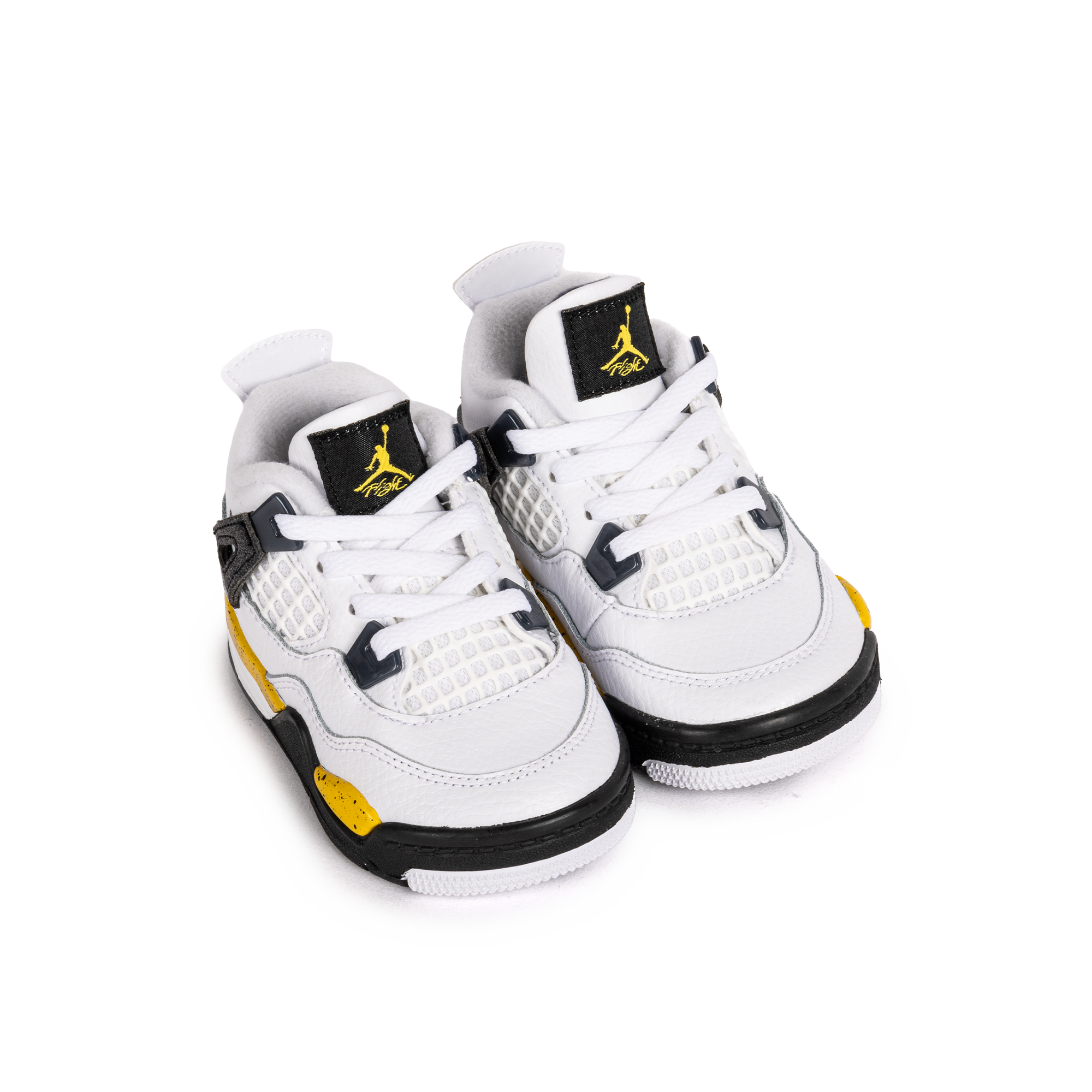 Nike Jordan 4 Retro "Tour Yellow" (TD) White/Tour Yellow/Dark Blue Grey/Black BQ7670-102