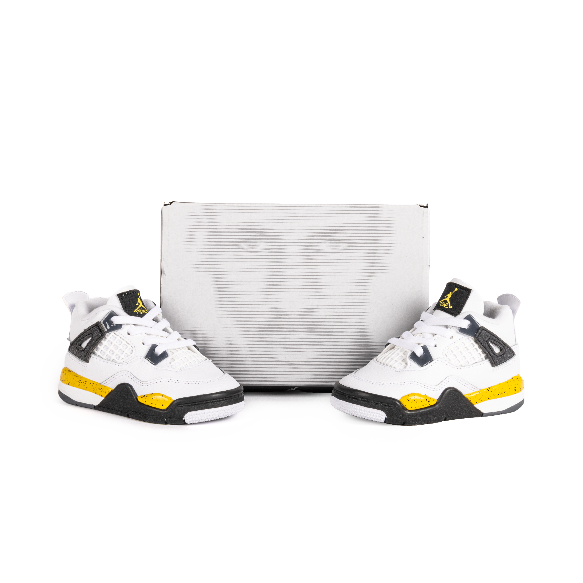 Nike Jordan 4 Retro "Tour Yellow" (TD) White/Tour Yellow/Dark Blue Grey/Black BQ7670-102