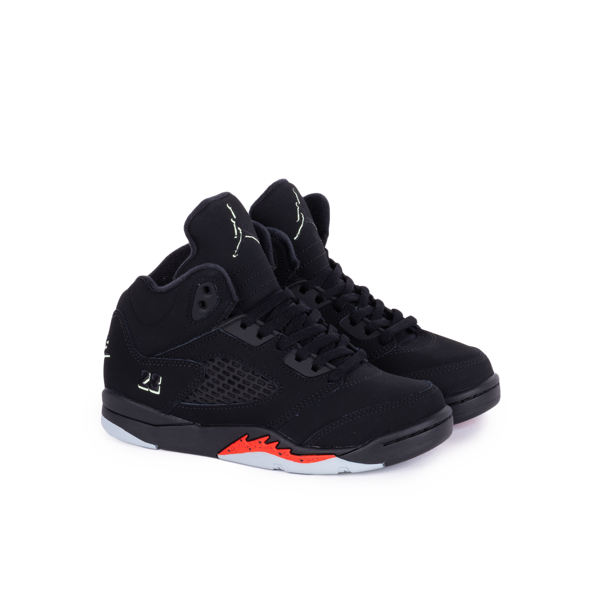 Nike Jordan 5 Retro "Halloween" (PS) Black/Black/Picante Red/Glow N The Dark HQ7979-001
