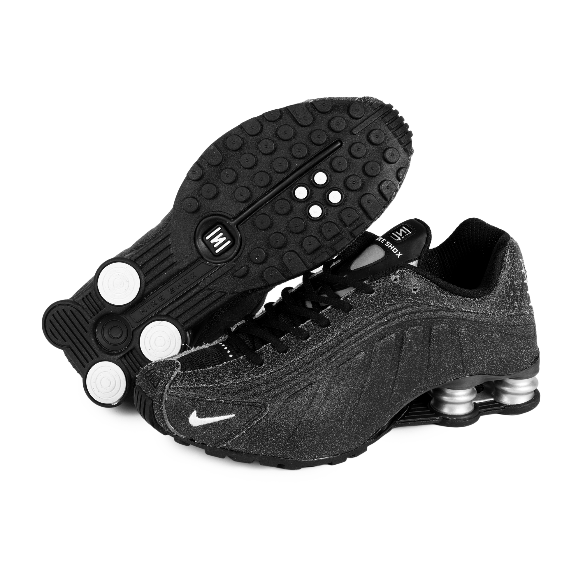 Nike Shox R4 QS Black/Sail/Lt Smoke Grey/Metallic Silver IO4544-002