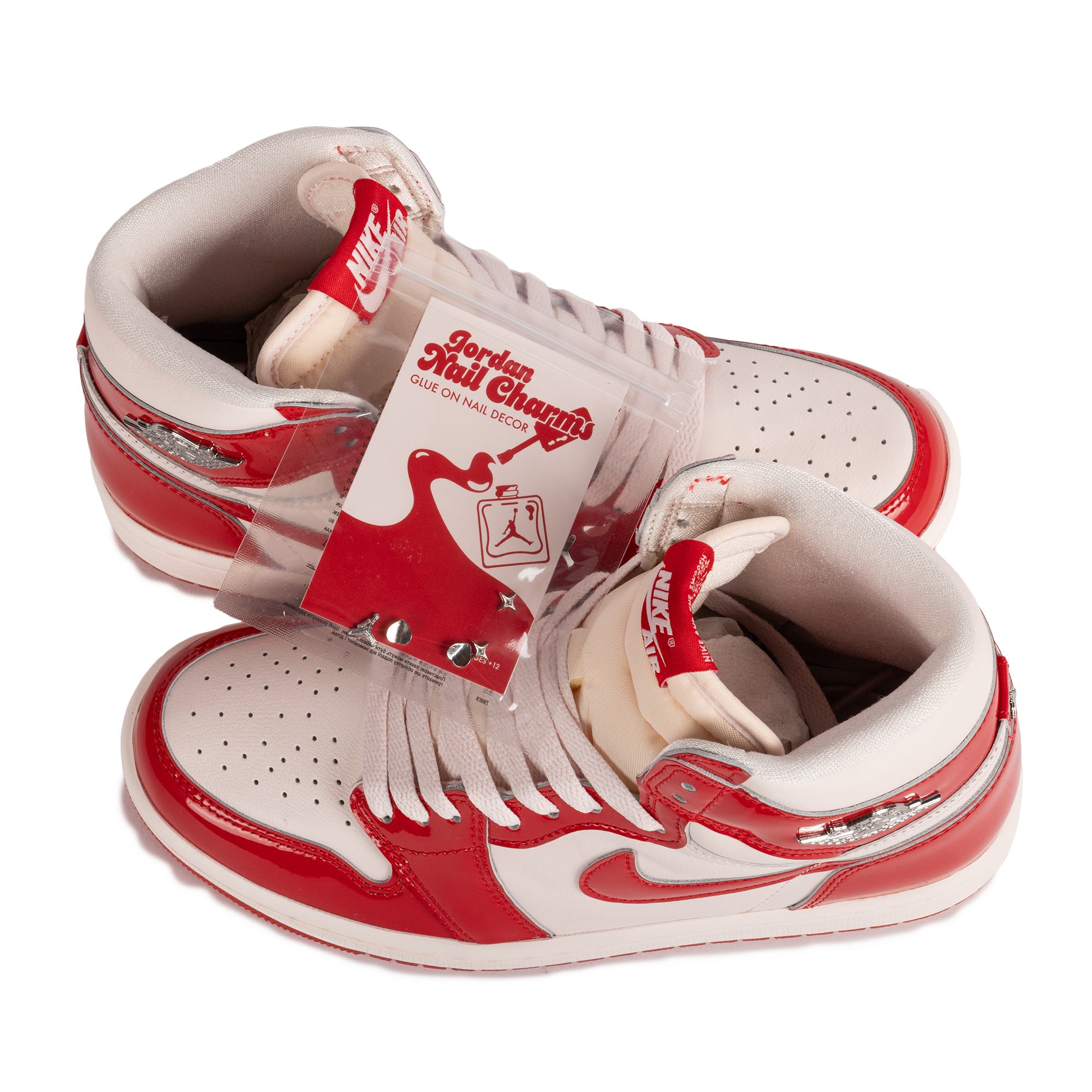Nike Women's Air Jordan 1 Retro High OG "Nails and Grails" Uni Red/Metallic Silver FD2596-601