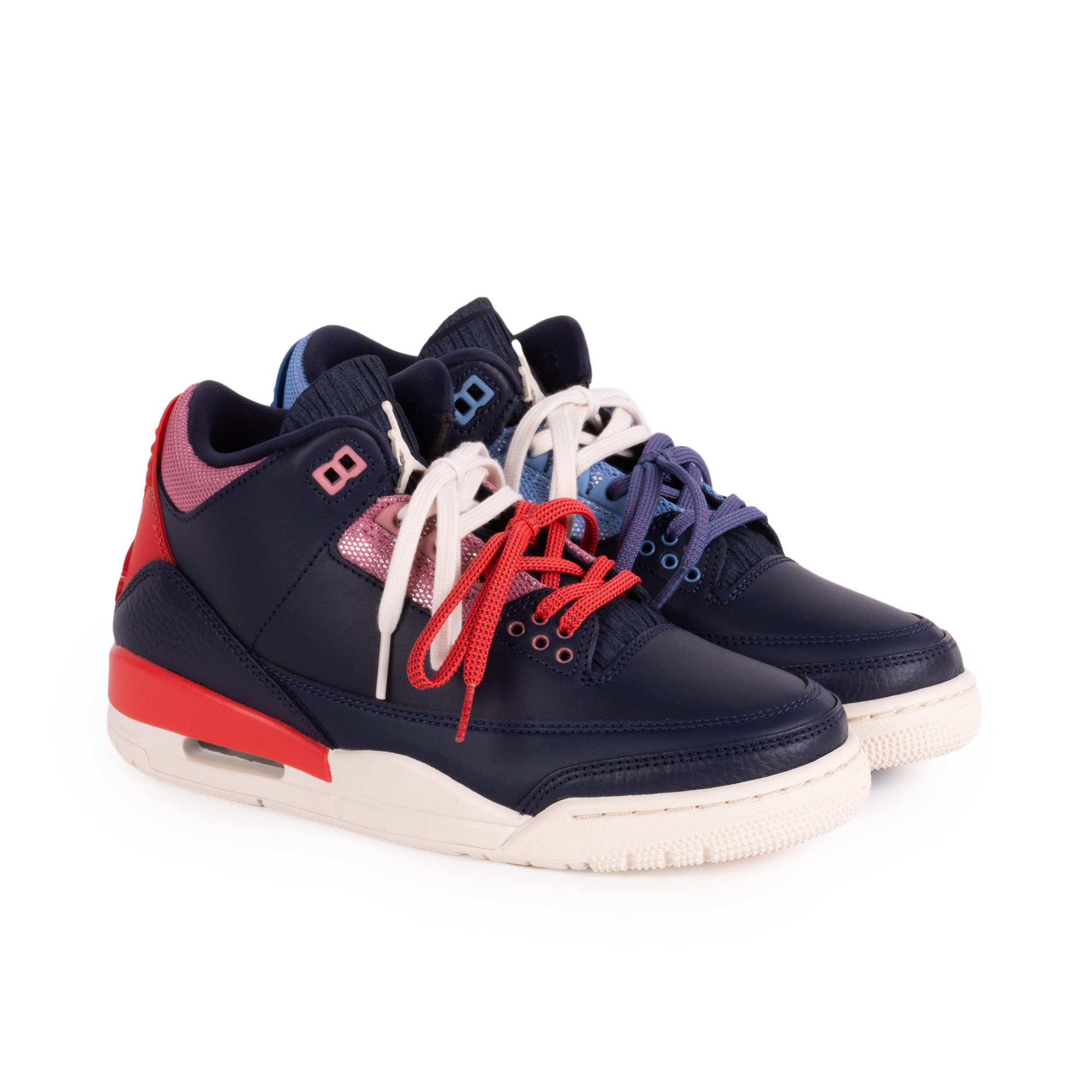 Nike Women's Air Jordan 3 Retro Obsidian/Chalk/Track Red CK9246-400