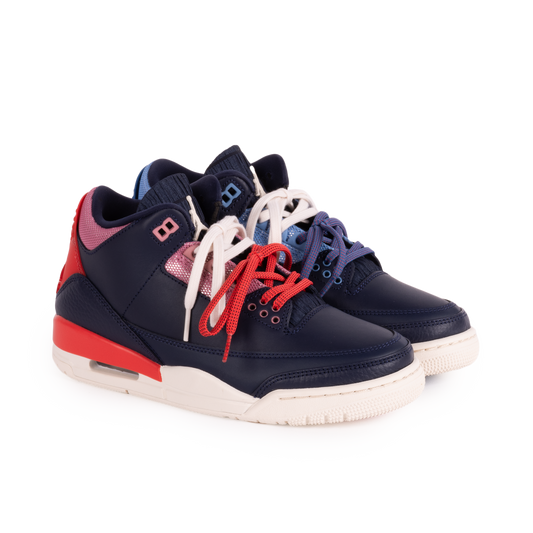 Nike Women's Air Jordan 3 Retro Obsidian/Chalk/Track Red CK9246-400