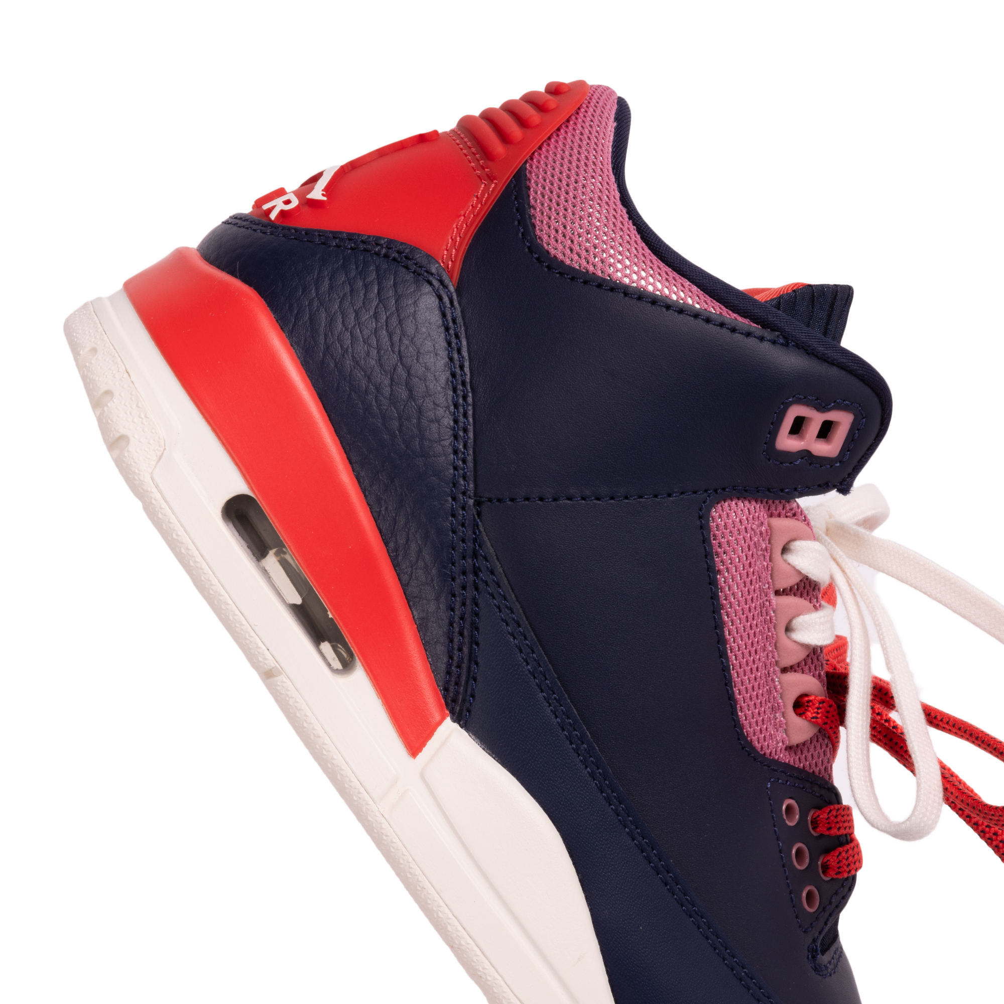 Nike Women's Air Jordan 3 Retro Obsidian/Chalk/Track Red CK9246-400