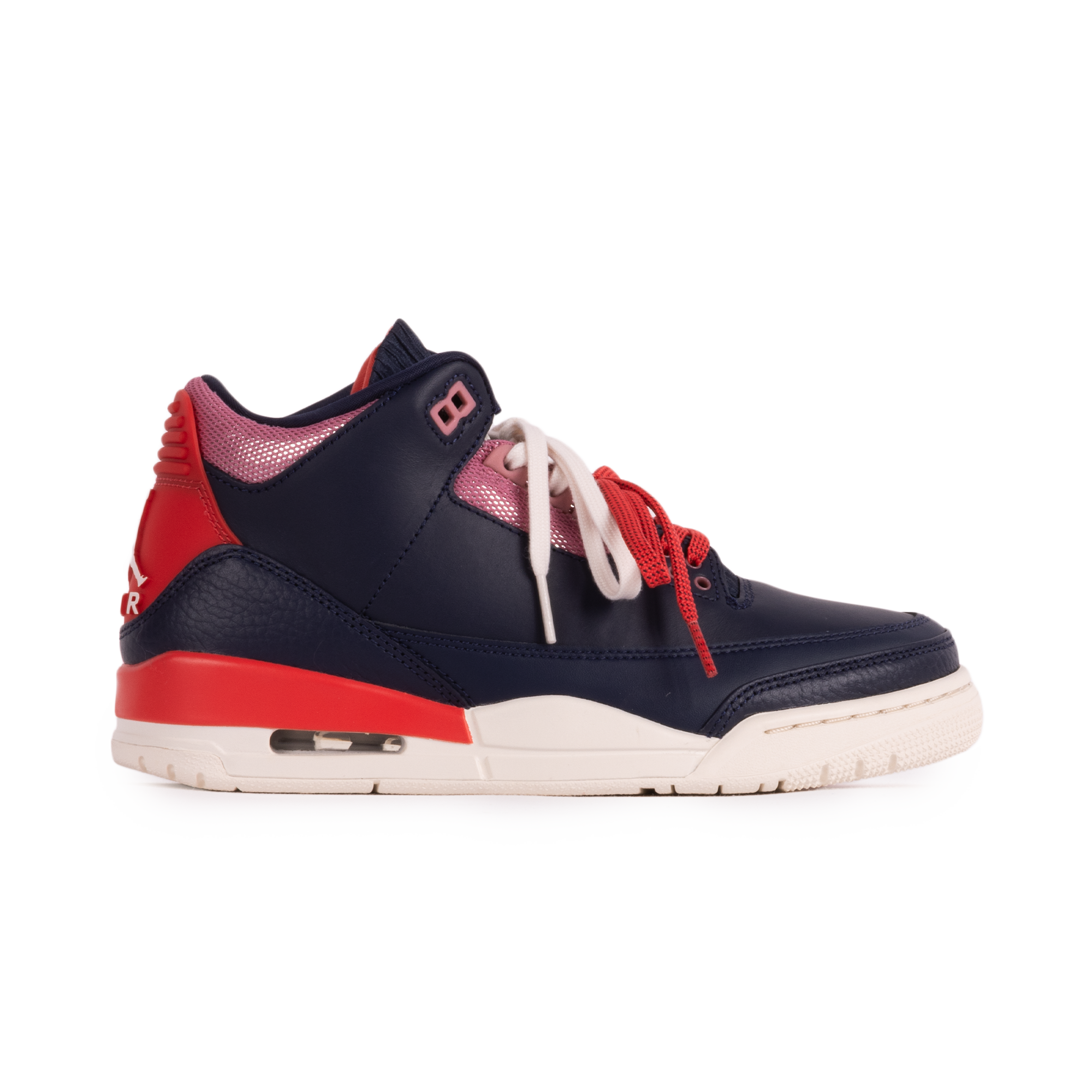 Nike Women's Air Jordan 3 Retro Obsidian/Chalk/Track Red CK9246-400