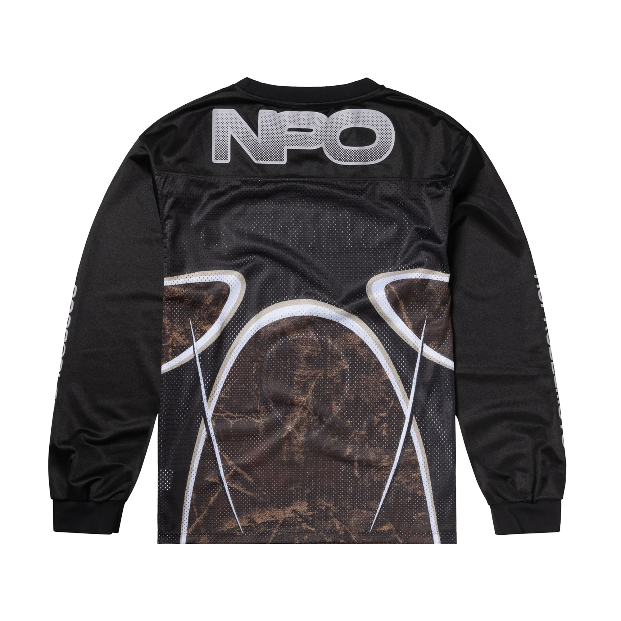 No Problemo Alien Long Sleeve Moto Shirt Black