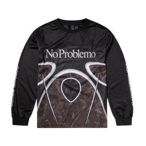 No Problemo Alien Long Sleeve Moto Shirt Black