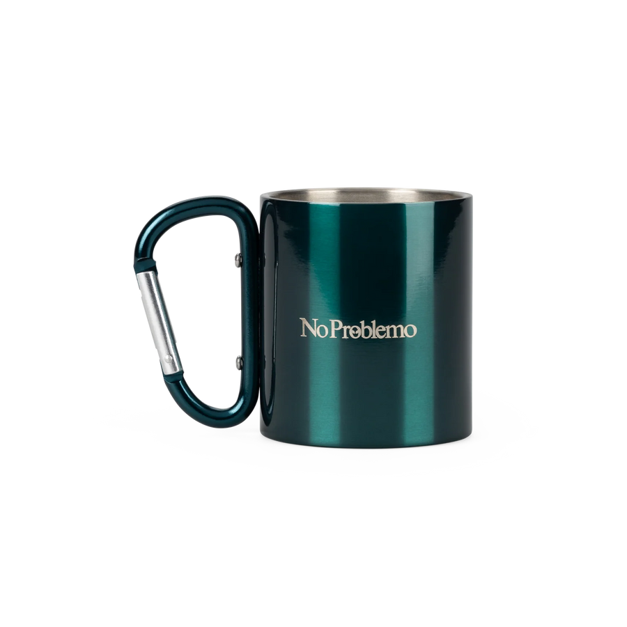 No Problemo Carabiner Mug Green