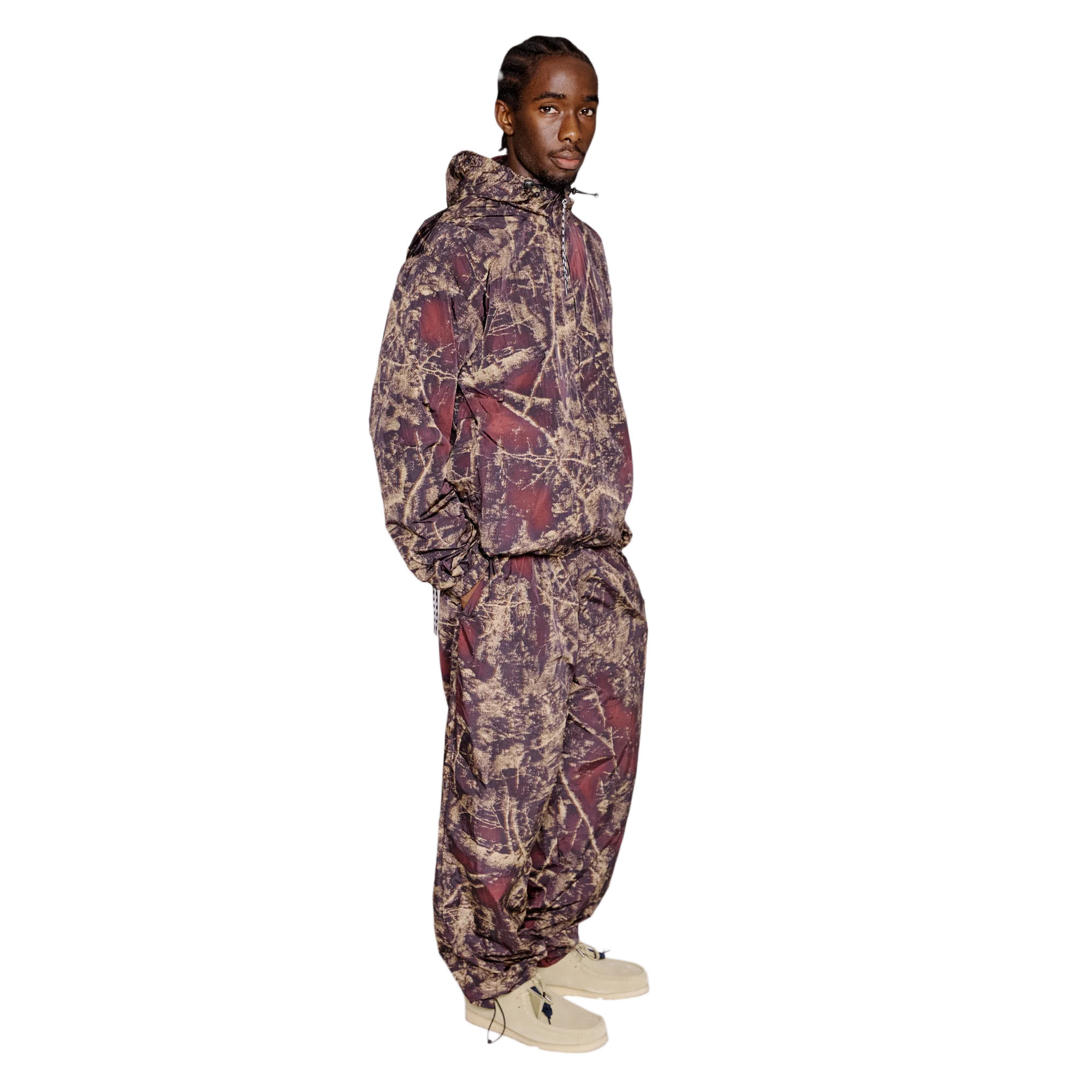 No Problemo Forest Glitch Nylon Pant Camo