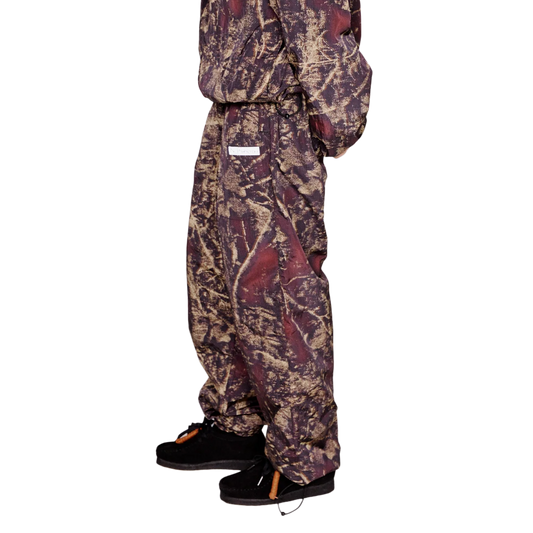 No Problemo Forest Glitch Nylon Pant Camo