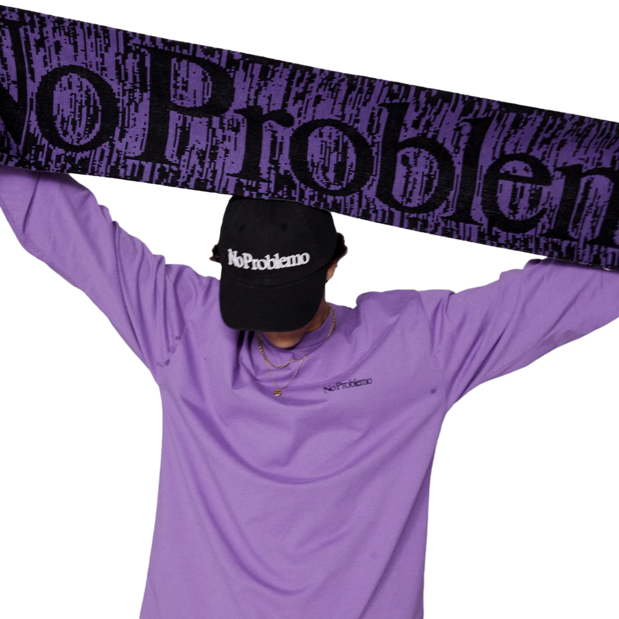 No Problemo Glitch Scarf Lilac