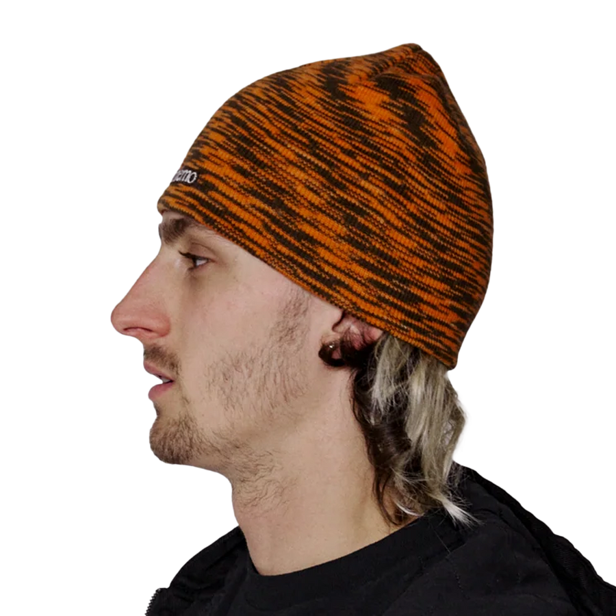 No Problemo Glitch Skull Hat Orange