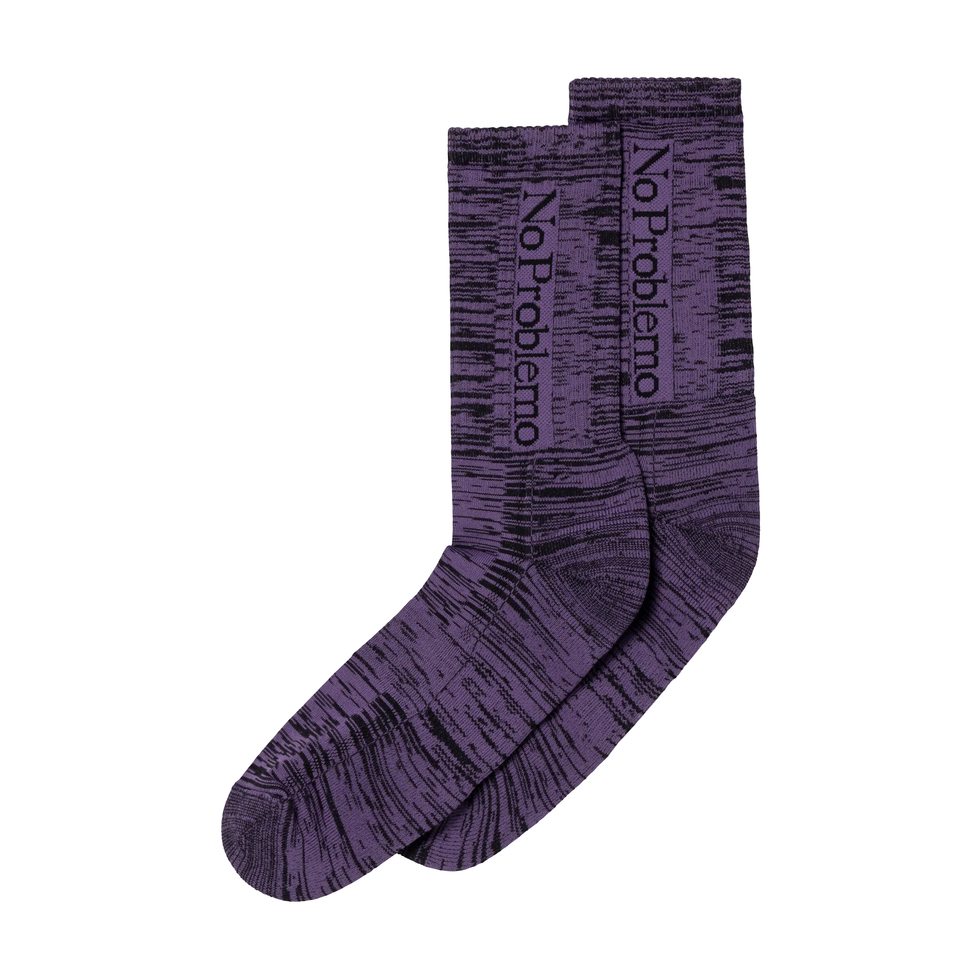 No Problemo Glitch Sock Purple