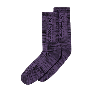 No Problemo Glitch Sock Purple