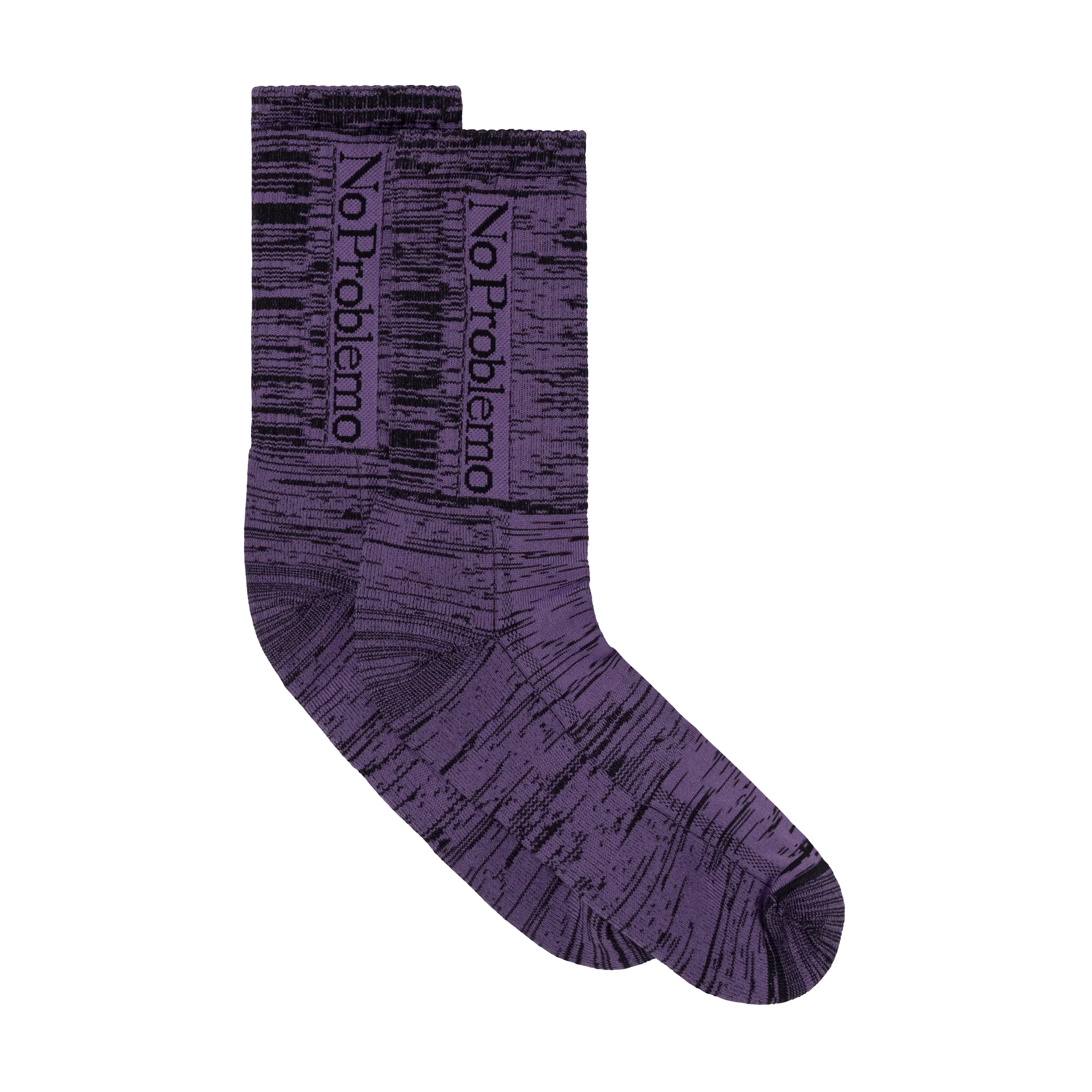 No Problemo Glitch Sock Purple