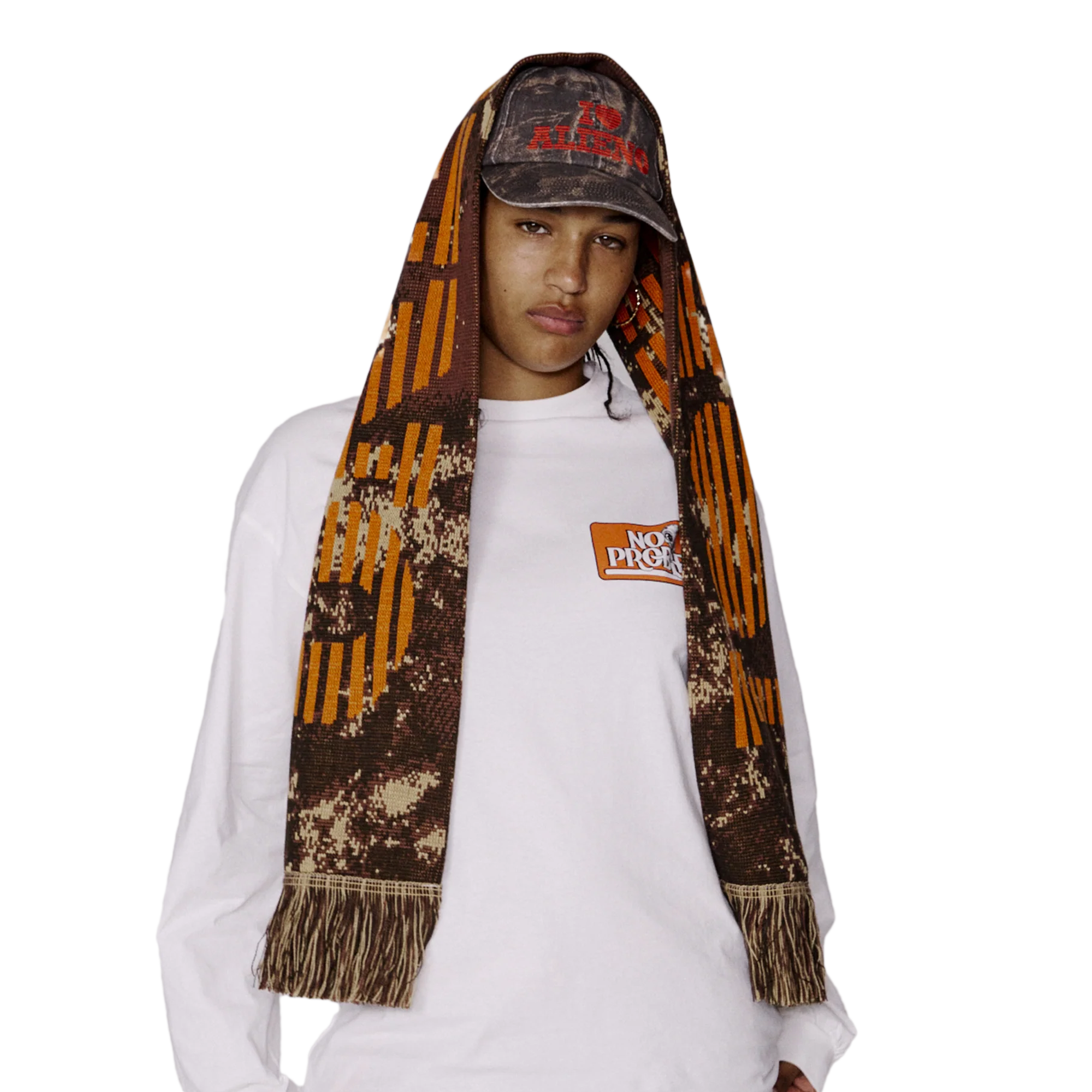 No Problemo I Love Alieno Camo Scarf Camo